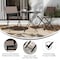 Flash Furniture Brazos Folding Chairs w/Brown Flex Comfort Material Backs and Seats and Black Metal Frames, 2PK TLH-SC-097-BRN-02-GG - alternate 3